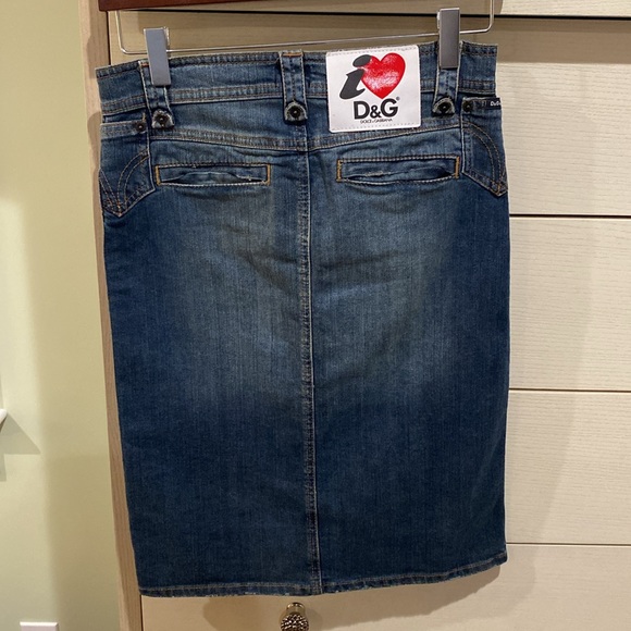 D&G Dolce and Gabbana Denim Skirt 38 - Picture 1 of 7